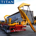 TITAN 3 axles 40ft Container side loader trailer self loading truck side lifter trailer supplier