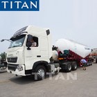 TITAN  3 axles  42~48 cbm Bulk Cement Tank Trailer flour bulk semi trailer cement bulk trailer for sale supplier
