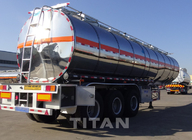 TITAN 42000 liters stainless steel tanker trailer Fuel Tanker Trailer supplier