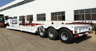 3 axles 80 ton heavy duty hydraulic detachable lowboy trailers supplier