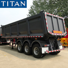 TITAN u shape HG60 steel black dump trailer hydraulic semi tipper trailer supplier