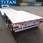 TITAN front loading low loader detachable gooseneck lowboy trailer supplier