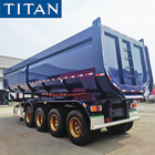 TITAN 4 axles u shape dump semi trailer tipper tractor semi trailer supplier