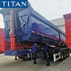 TITAN 4 axles rear tipper trailer u shape dumper trailer for sale supplier