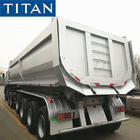 TITAN 4 axles rear tipper trailer u shape dumper trailer for sale supplier