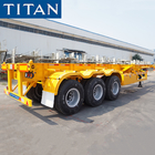 TITAN Most Popular 3 Axles 40ft Skeletal Semi Trailer for Container Transportation supplier