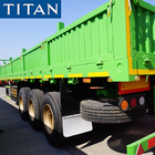TITAN 3 axle 40 ton bulk cargo side wall flatbed semi trailer supplier