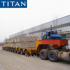 TITAN heavy truck trailer 12 axle modular hydraulic trailer with tow bar supplier