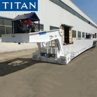 TITAN Hydraulic detachable front loading gooseneck lowboy trailer supplier