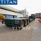 TITAN lowbed with front loading design goozeneck low bed trailers supplier