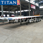 TITAN Platform shipping container delivery trailer flatbed semi trailer supplier