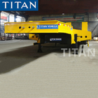 TITAN 4 Axles 80/100/120 Tons Low Deck Trailer Normal Gooseneck Low Bed Trailer For Sale supplier