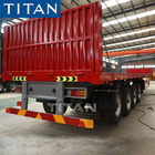 TITAN 4 axles 48 ft container flatbed pulling semi trailer for sale supplier