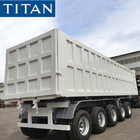 TITAN 5 Axles 80 Tons Stone Coal Sand Iron Rear Square Shape Dump Tipper Trailer For Sale supplier