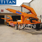 TITAN 40ft 37 tons hammer container lifter lift truck self loading trailer for sale supplier