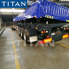 TITAN 60 Tons 3 Axles Coal Side Lifting Dump Tipper Semi Trailer for Sale supplier
