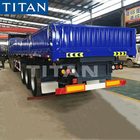 TITAN 60 Tons 3 Axles Coal Side Lifting Dump Tipper Semi Trailer for Sale supplier