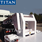 TITAN 4 axles 100 ton detachable gooseneck split  lowboy RGN lowbed trailer for sale supplier
