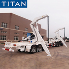 TITAN 20/40FT side loader with crane self loading trailer for sale supplier