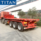 TITAN 40-60 tons container dump tipper chassis semi trailer for sale supplier