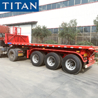 TITAN 40-60 tons container dump tipper chassis semi trailer for sale supplier