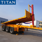 TITAN 20/40ft container dump tipper chassis semi trailer for sale supplier