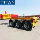 TITAN 20/40ft container rear dump chassis semi trailer for sale supplier