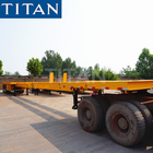 TITAN 3 axle 40/45ft extendable flatbed semi trailer for Afria supplier