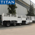 TITAN 3 axles livestock fence cargo sugar cane trailers for sale supplier