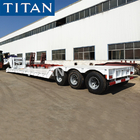 TITAN heavy duty equipment detach lowboy oilfield semi trailers supplier
