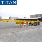 TITAN tri axle 20/40ft  shipping container chassis trailer price supplier