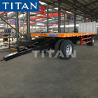 TITAN 20ft Container 30 Ton Flat deck Drawbar Pulling Trailer For Sale supplier
