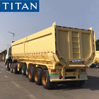 TITAN 3/4/5 axle Scrap tilted dumper semi dump trailer capacity supplier