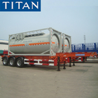 TITAN 3 axle 20/40ft container skeleton trailer for sale near me supplier