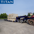 TITAN 3/4/6 axles 150/200 ton low bed flatbed excavator trailer supplier