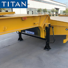 TITAN 3 axle 80 ton military step deck lowbed trailer for Nigeria supplier