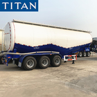 TITAN 50/55cbm fly ash pneumatic sand bulk cement tanker trailer supplier