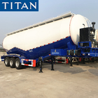 TITAN 50/55cbm cement transport vehicle powder truck silobas trailer supplier