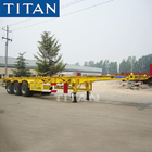 China tri axle 20/40ft skel container chassis trailer for sale near me supplier