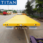 TITAN 3 axle 20/40 foot high bed flatbed semi trailer for sale supplier