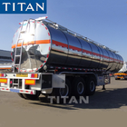TITAN 30/35cbm diesel fuel semi tanker truck trailer specifications supplier