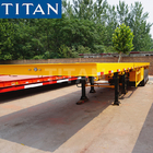 TITAN tri axle 20/40ft semi flatbed trailers for sale near me supplier