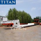 TITAN 3 axles 100 ton  military lowboy trailer for sale  with dolly supplier