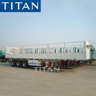 TITAN 3 axles 80 tonne grain livestock cargo fence semi trailer supplier