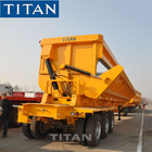 TITAN 3 axle 35 Cubic Meters rock Side tilted dumper trailer truck supplier