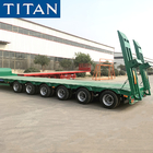 6 Axle 60 tons Transport Construction Machinery LowBed Trailer-TITAN supplier