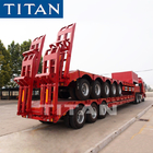 5 axle excavator mining lowbed trailer with 100 Ton capacity-TITAN supplier