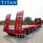 3 axles 40-60t low bed trailer with good quality and condition-TITAN supplier