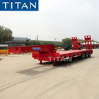 3 axles 40-60t low bed trailer with good quality and condition-TITAN supplier