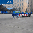 45ft 2 axles 50 tons Skeleton Type yard terminal trailer-TITAN supplier